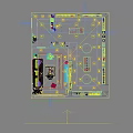 Manufacturing Product Exhibition Hall With Display Shelves TV Screen And Showroom Layout