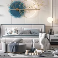 Modern Stylish Kids Bedroom With Bed Desk And Playful Decor
