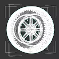 Car Off Road Tire Featuring Black Alloy Wheel And Deep Tread Design