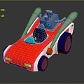 Modern toy car car kart toy car children's toy 3d model