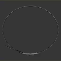 Stylish Gray Decorative Hairband With Circular Colorful Pattern And Beaded Edge