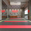 Professional Modern Car Maintenance Store With Workshop Service Bays Equipment And Parked Cars