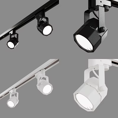 Modern Spotlight Track Spotlight Combination 3d model