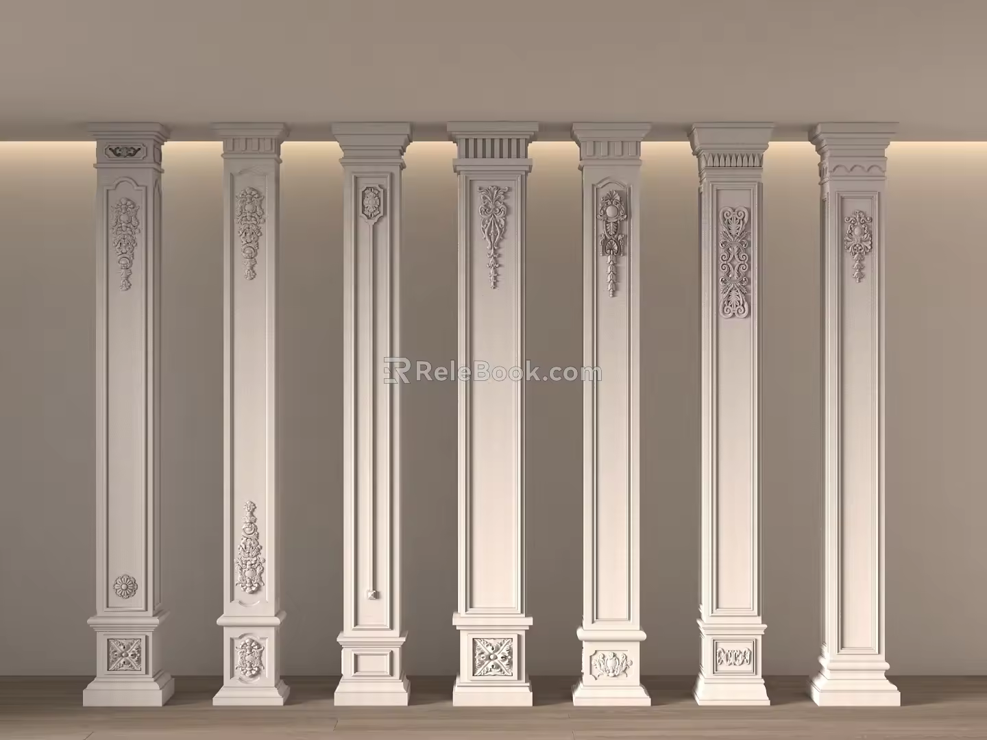 European-style Column European-style Column 3d model