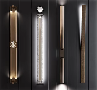 Modern wall lamp combination 3d model
