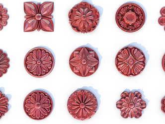 European-style carved decoration 3d model