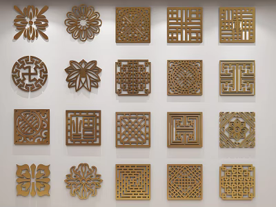 Lattice Pane 3D Model 3d model
