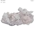 fisheye stone ore gemstone stone spar crystal quartz stone 3d model