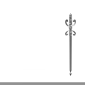 Ancient Handcrafted Silver Spear with Decorative Head and Ornate Long Shaft Design