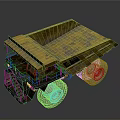 Yellow Heavy Duty Dump Truck with Large Tires and Rugged Bed Design
