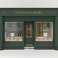 Vesuvio Bakery Italian Bread and Biscuits with Window Display of Fresh Treats