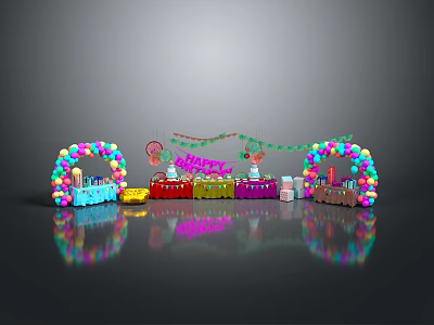 Wedding Environment Balloon Arch Wedding Door Wedding Arch Decorative Door Wedding Arch Wedding Door Arch 3d model