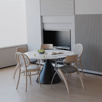 Modern table combination 3d model