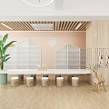 Modern woodworking workshop 3d model