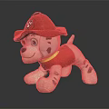 Cute Dalmatian Dog Plush Toy With Red Hat And Red Vest For Children