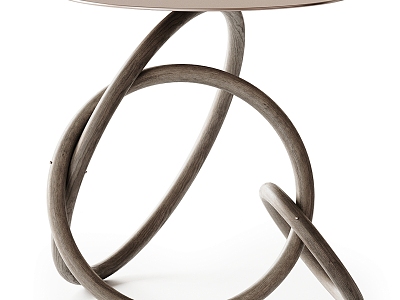 Deniz Aktay Metal Solid Wood Modeling Side Table model