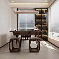 Modern Bedroom Interior Design With Stylish Headboard Warm Lighting Soft Rug And Striped Wall Decor