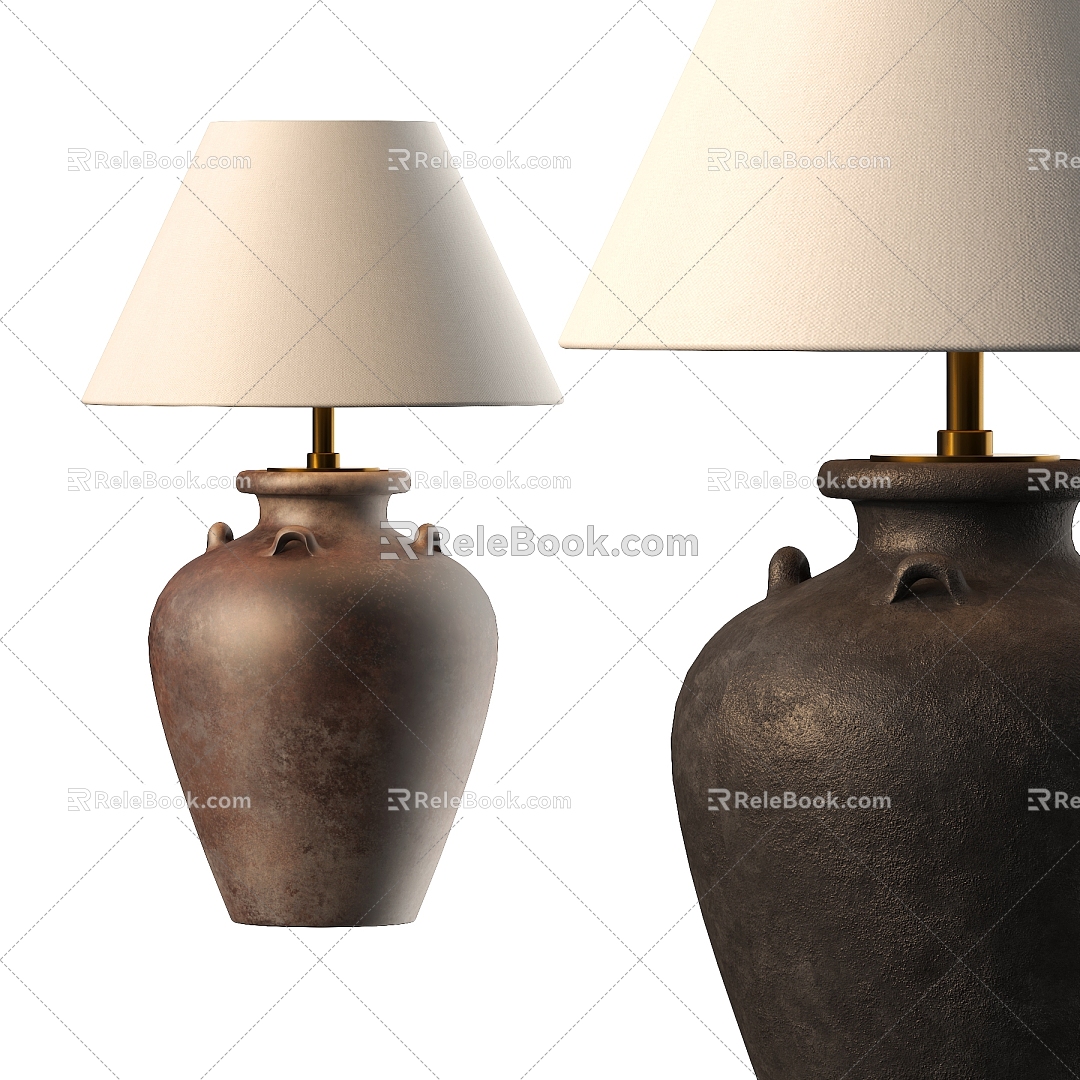 Middle Style Table Lamp 3d model