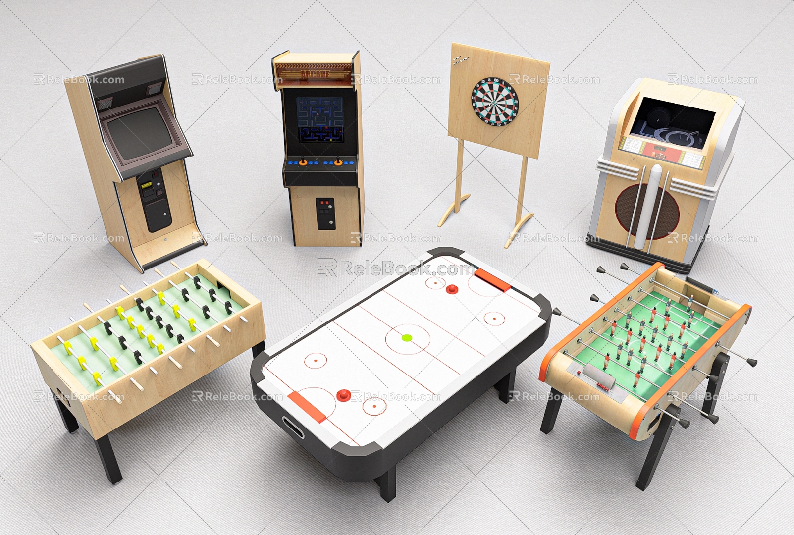 Modern Game Machine Entertainment Equipment Combination Arcade Darts Table Game Bar Entertainment model