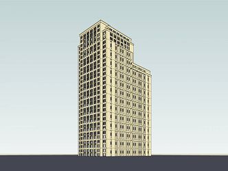 Modern Residential Building New Classical High-rise Residential Building 3d model