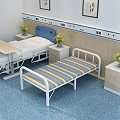 Modern Bed Color Stripe 3d model