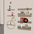 Modern Bookshelf Modern Wall Bookshelf Magazine Rack CD Magazine 3d model