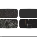Modern Marble Top Dining Table With Black Sleek Legs And Minimalist Design