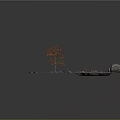 Lake surface 3d model