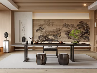 New Chinese Tea Room 3d model