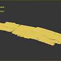 Damaged Asphalt Road Surface Sample With Cracks And Layered Texture On Grey Background