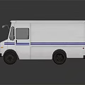 Modern bus minibus minibus minivan driverless bus 3d model