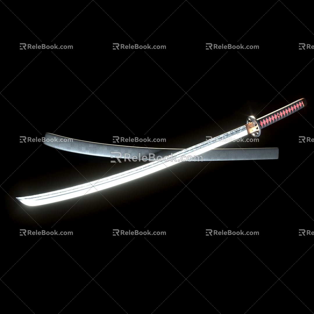 Japanese-style samurai sword Taidao 3d model