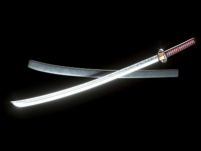 Japanese-style samurai sword Taidao 3d model