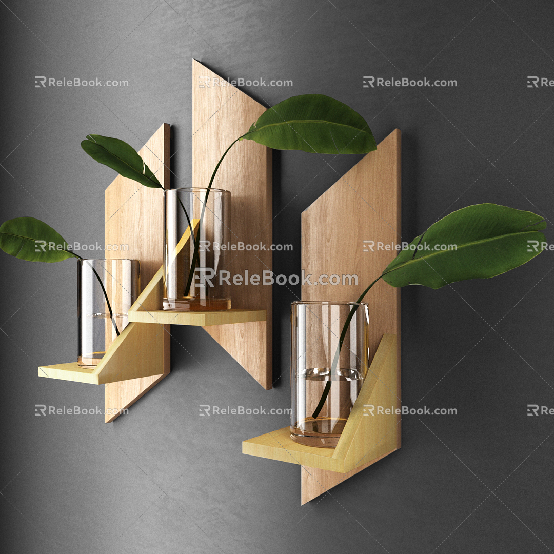 Modern wall shelf 3d model