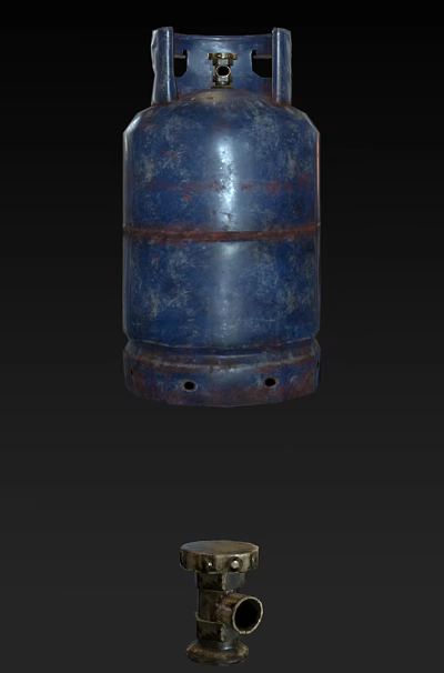 Industrial LOFT gas tank 3d model Industrial LOFT gas tank 3d model