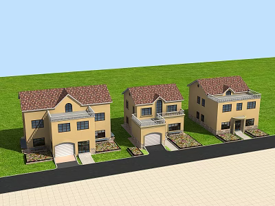 Jianou single-family villa residential villa 3d model Jianou single-family villa residential villa 3d model