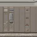 Elegant Modern Wardrobe Interior With Lighted Shelves Hanging Clothes And Marble Drawers