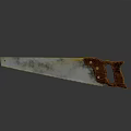 Sturdy Hand Saw With Wooden Handle And Sharp Metal Blade For Woodworking