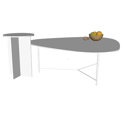 Modern coffee table 3d model