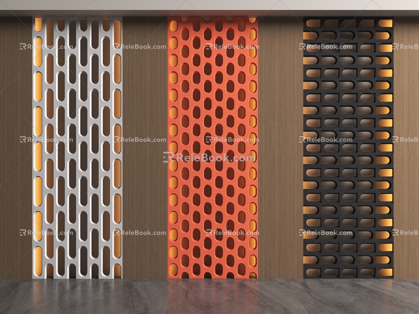 Stereo wall background wall 3d model