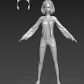 Game Movie Character In Pink LOVE 86 Outfit