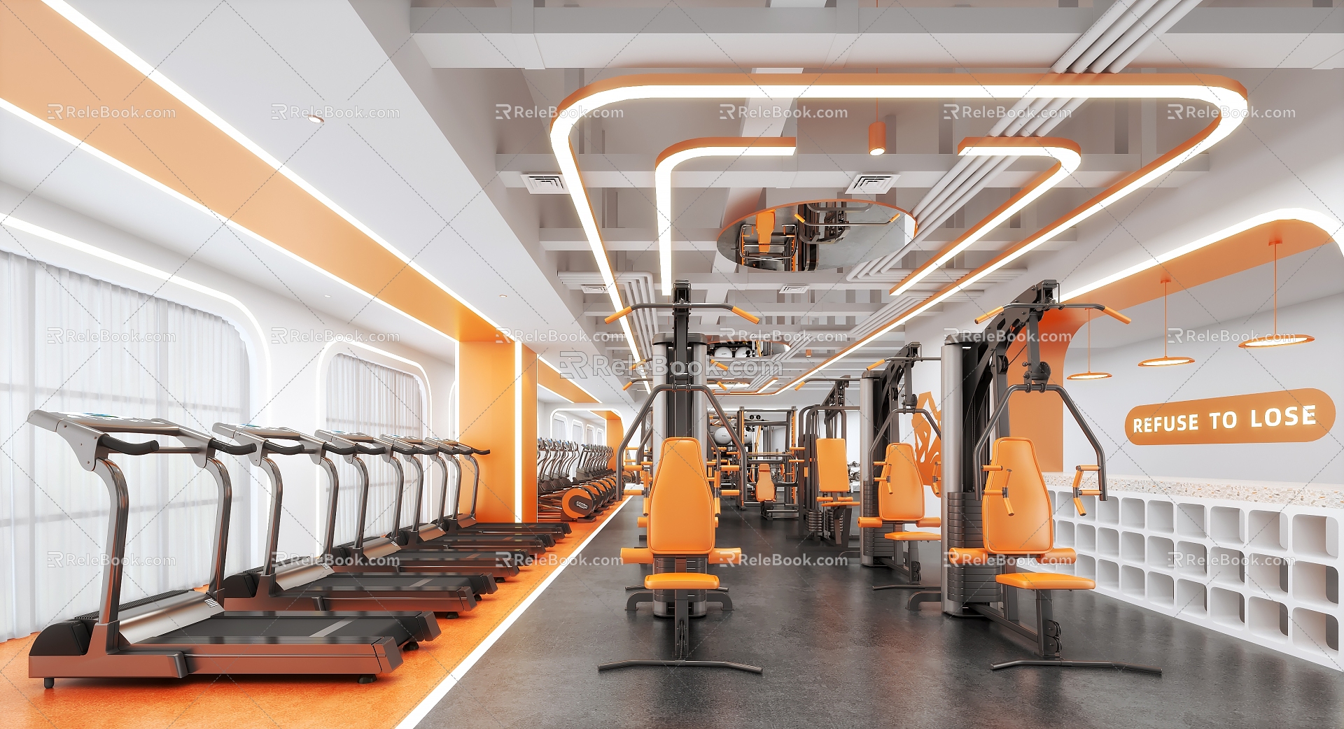 Modern Gym 3d model