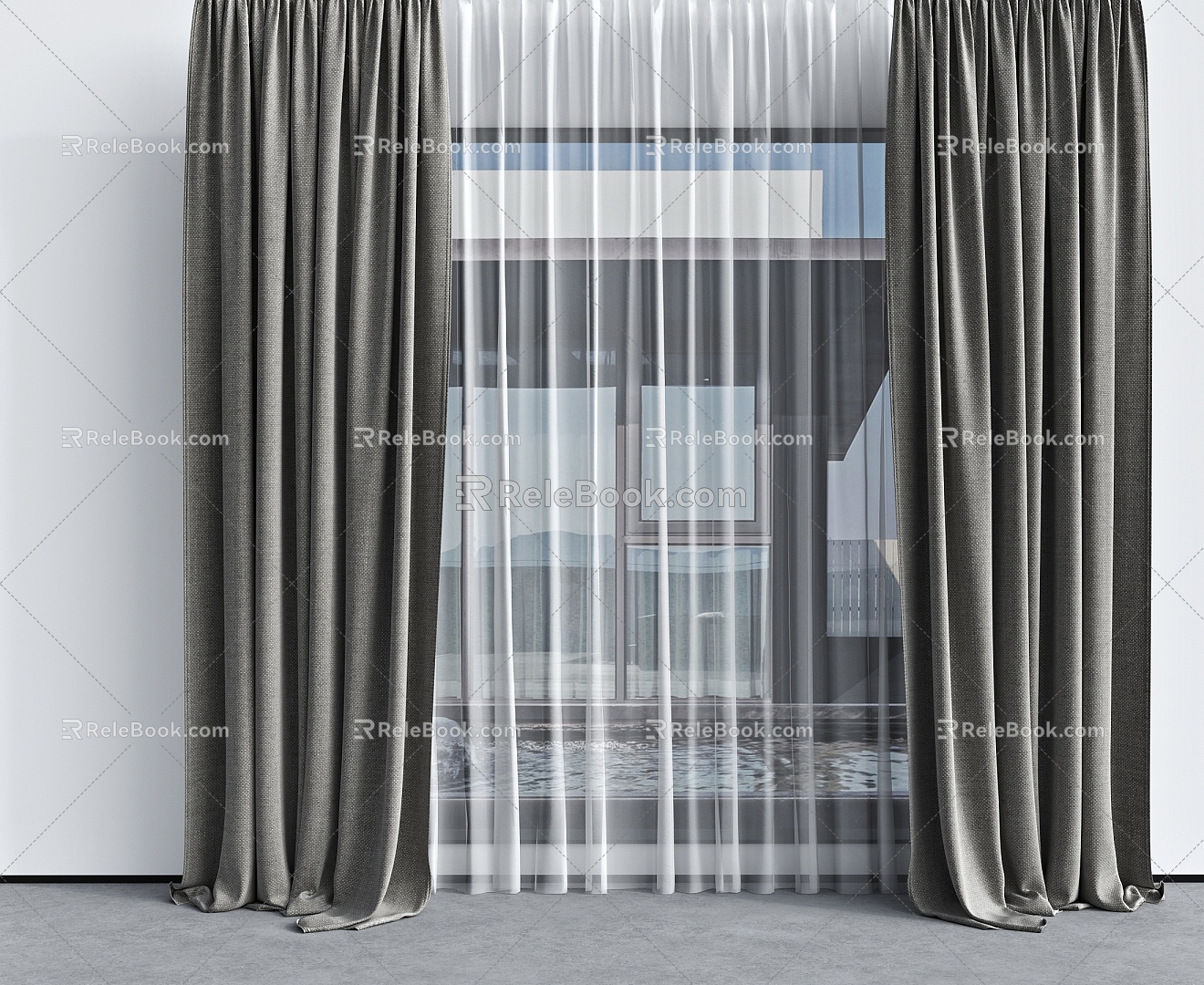 Curtains 3d model