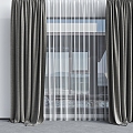 Curtains 3d model