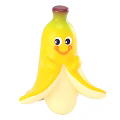 Three Cute Yellow Banana Toys With Smiling Faces And Cartoon Design