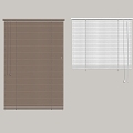 New Chinese-style Venetian Blinds Roller Blinds 3d model