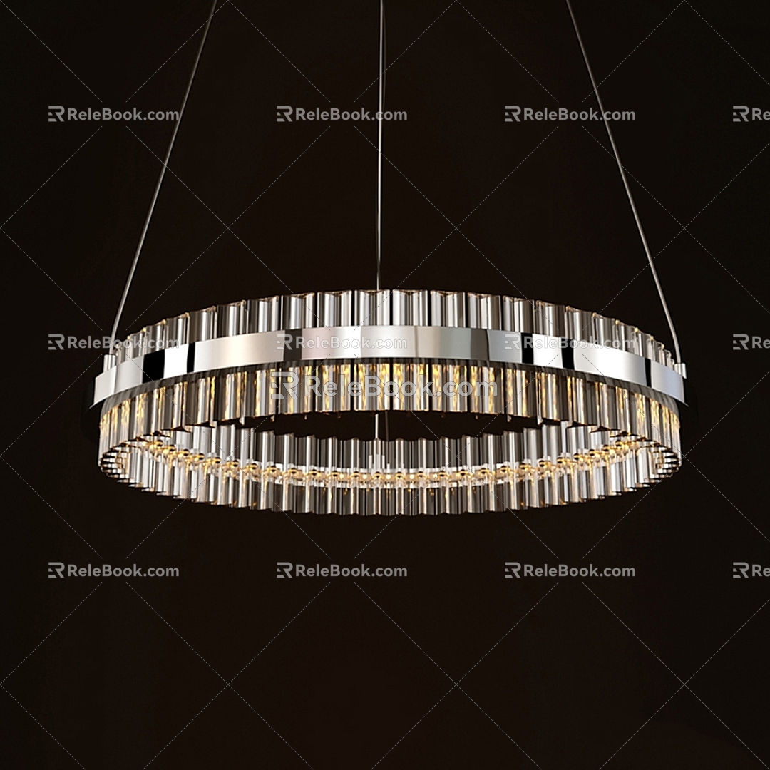 Modern Chandelier Delight Series Crystal Suspension 3d model