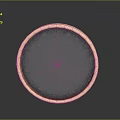 Round Decorative Mirror With Gold Frame And Black Surface For Home Furniture