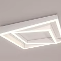Modern LED Ceiling Lights In Square Round And Layered Shapes 3d model