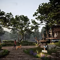 enscape forest cabin su model 3d model